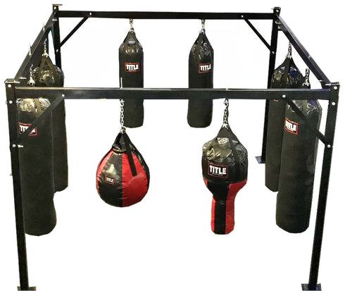 Title Freestanding Punching Bag Stand: 3m x 3m x 2.4m
